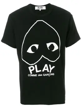 Comme Des Garçons Play: Чёрная футболка  Heart