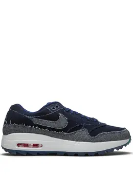 Nike: Голубые кроссовки Air Max 1