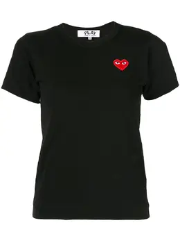 Comme Des Garçons Play: Футболка  Heart с принтом