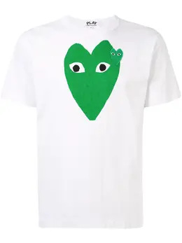 Comme Des Garçons Play: Футболка Heart с принтом