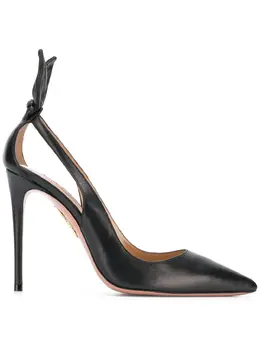 Aquazzura: Чёрные туфли  Bow Tie
