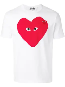 Comme Des Garçons Play: Красная футболка  Heart