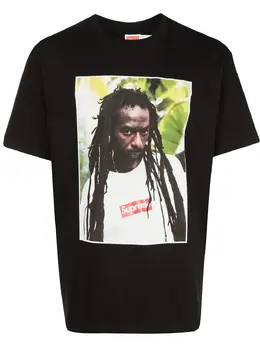 Supreme: Чёрная футболка  Buju Banton