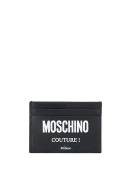 Moschino: Чёрный картхолдер  Couture