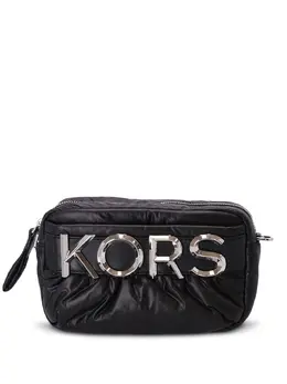 Michael Kors: Чёрная сумка через плечо 