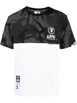 AAPE BY *A BATHING APE®: Хлопковая футболка 