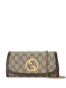 Gucci: Коричневый кошелёк Interlocking G