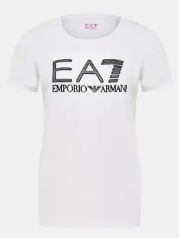 EA7 Emporio Armani: Белая футболка 