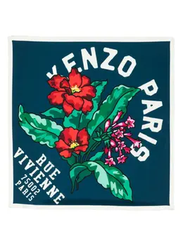 Kenzo: Шарф с принтом 