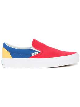 Vans: Красные кроссовки Classic Slip On