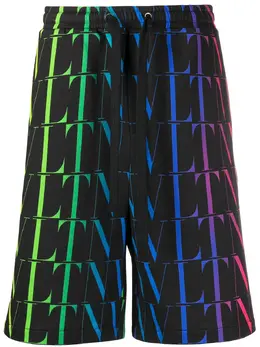 Valentino: Чёрные шорты 