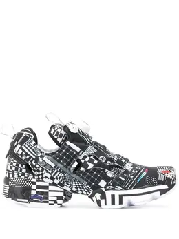 Reebok: Чёрные кроссовки  InstaPump Fury