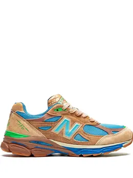 New Balance: Бежевые кроссовки 