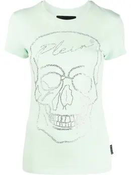 Philipp Plein: Короткая футболка Skull