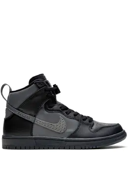 Nike: Чёрные кроссовки  SB Dunk High