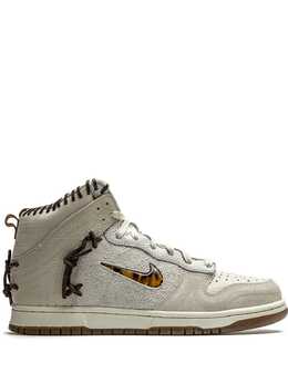 Nike: Коричневые кроссовки  Dunk High