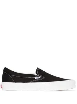 Vans: Чёрные кроссовки Classic Slip On