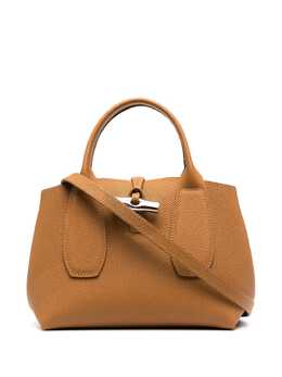 Longchamp: Коричневая сумка  Roseau