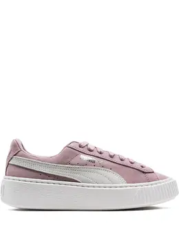 PUMA: Розовые кроссовки  Suede