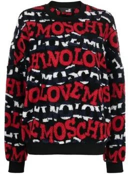 Love Moschino: Чёрный свитер