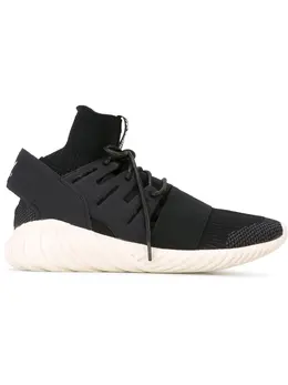 Adidas: Чёрные кроссовки  Tubular