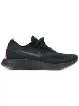 Nike: Чёрные кроссовки  Epic React Flyknit