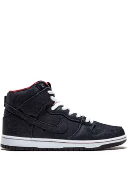 Nike: Тёмные кроссовки  Dunk High Premium SB