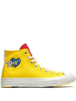 Converse: Голубые кроссовки  Chuck 70 Hi
