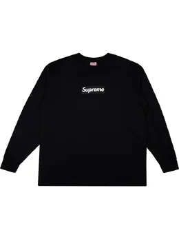 Supreme: Чёрная футболка  Box Logo