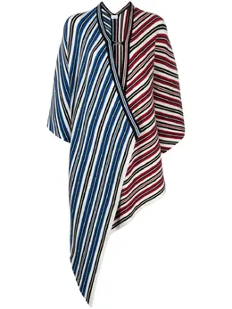 Salvatore Ferragamo: Плащ в полоску 