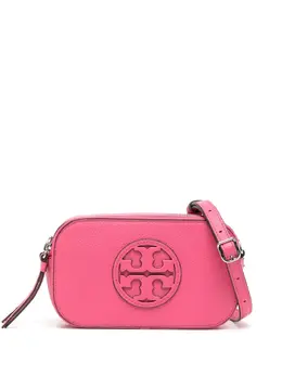 Tory Burch: Розовая сумка через плечо  Mini Miller