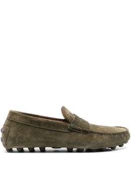 Tod's: Туфли  Gommino цвета хаки