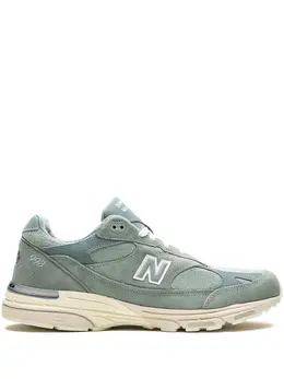 New Balance: Зелёные кроссовки 