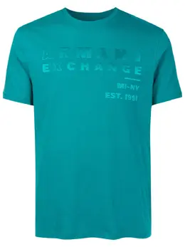 Armani Exchange: Футболка с принтом