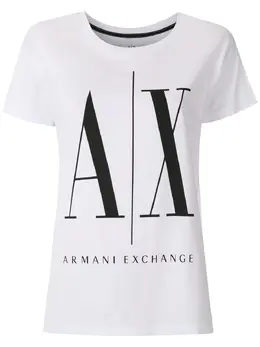 Armani Exchange: Футболка с принтом 