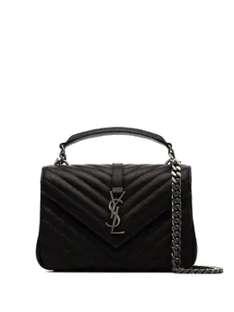 Saint Laurent: Чёрная сумка  Collège