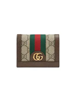 Gucci: Бежевый кошелёк Ophidia GG