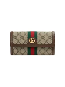 Gucci: Бежевый кошелёк Ophidia GG