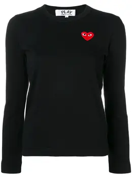 Comme Des Garçons Play: Топ Heart с принтом