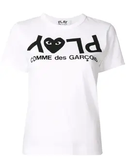 Comme Des Garçons Play: Футболка с принтом 