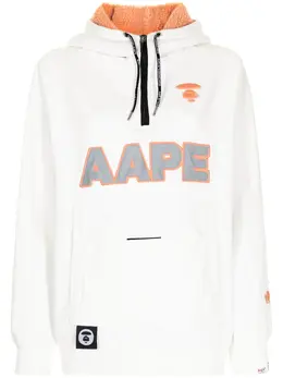 AAPE BY *A BATHING APE®: Белая толстовка