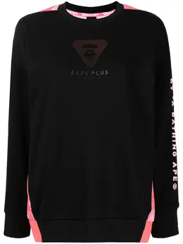 AAPE BY *A BATHING APE®: Розовый свитшот