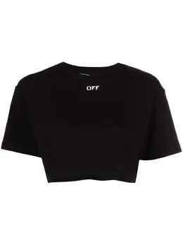 Off-White: Футболка с принтом