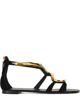Giuseppe Zanotti: Чёрные сандалии  Venere