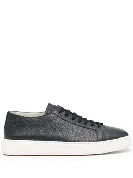 Santoni: Синие кроссовки 