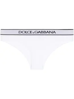 Dolce & Gabbana: Белые трусы 