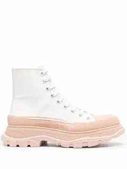 Alexander McQueen: Белые ботинки  Tread Slick