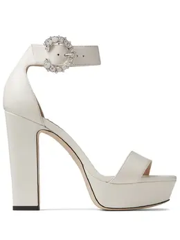 Jimmy Choo: Белые сандалии 