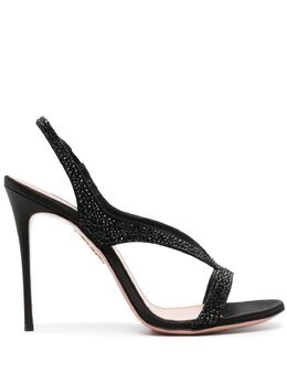 Aquazzura: Чёрные сандалии 