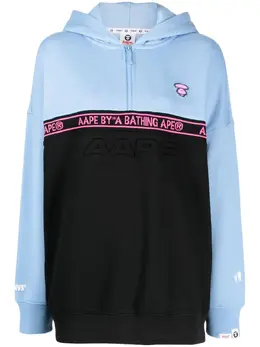 AAPE BY *A BATHING APE®: Чёрная толстовка